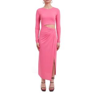 the Andamane pink cutout dress